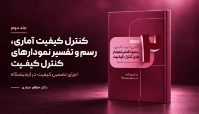 جلد 2 کتاب کنترل کیفیت آماری، رسم و تفسیر نمودارهای کنترل کیفیت دکتر مظفر جباری