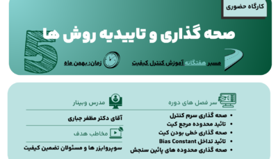 کارگاه حضوری صحه گذاری و تاییدیه روش ها