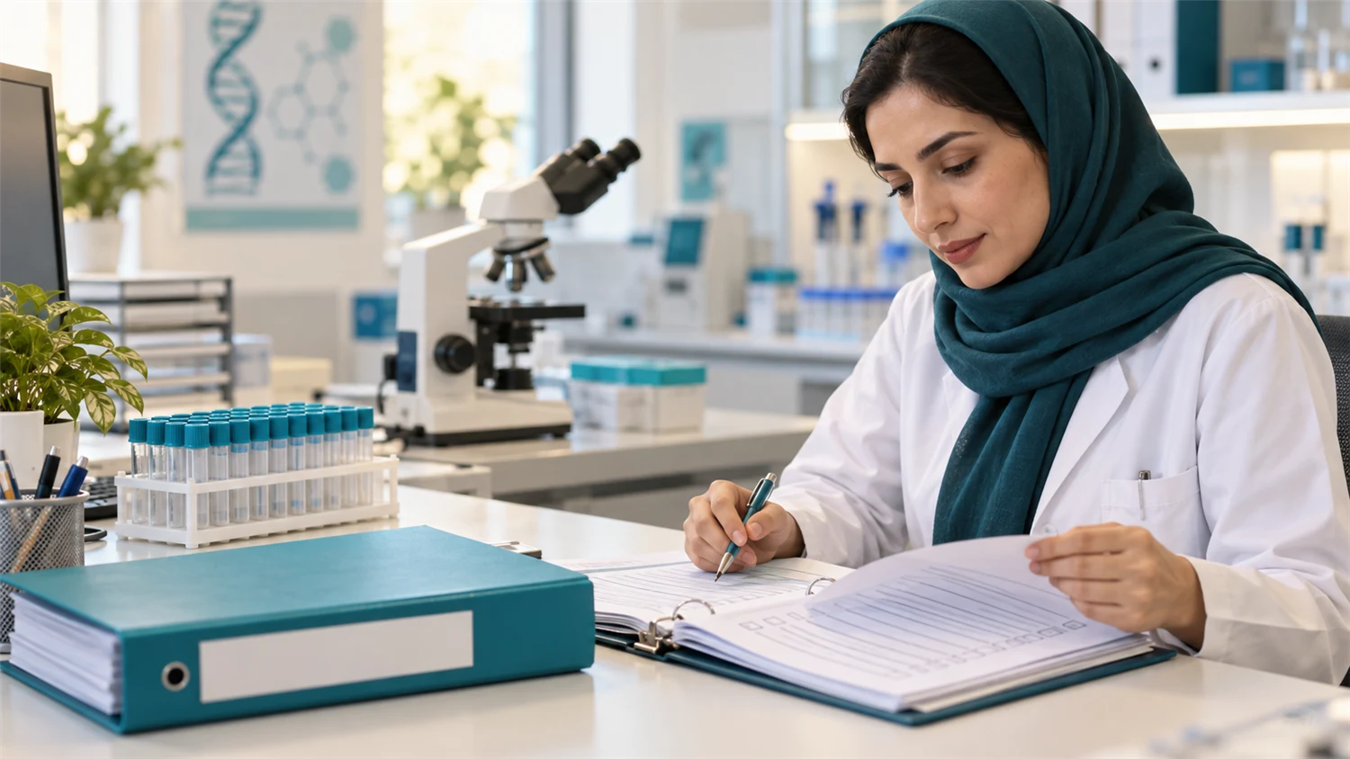 بررسی مستندات مدیریت نمونه و دستورالعمل آزمایشها